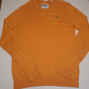 Hollister Mustard Yellow Long Sleeve Crew Neck Sweater